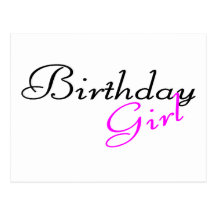 Chica del cumpleaños postales