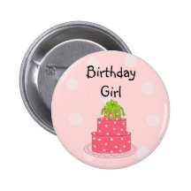 Chica del cumpleaños - torta rosada