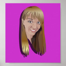 "chica del "" de la señora " una señora con el pel poster