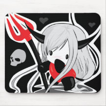 Chica del diablo alfombrillas de raton