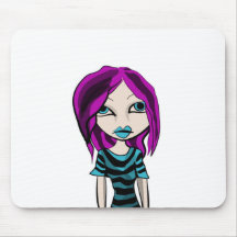 chica del emo alfombrillas de ratones