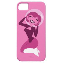 Chica del espacio iPhone 5 carcasa