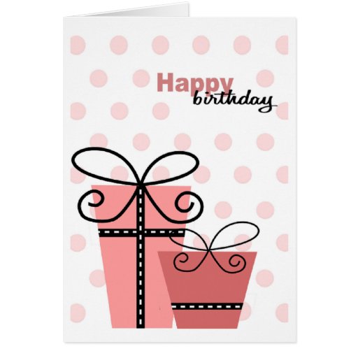 Chica del feliz cumpleaños tarjeton