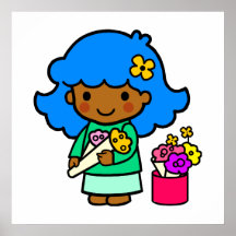 Chica del florista poster