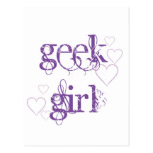 Chica del friki tarjetas postales