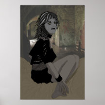 chica del gótico posters