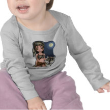 Chica del hombre lobo camiseta