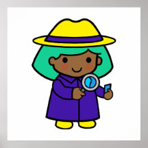 Chica del investigador posters