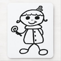 Chica del Lollipop de Stickman Tapetes De Ratones