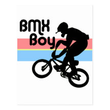 Chica del muchacho/BMX de BMX Postales