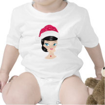 Chica del navidad camiseta