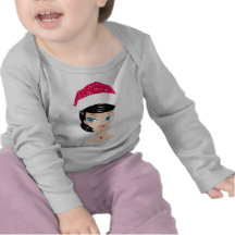 Chica del navidad camisetas