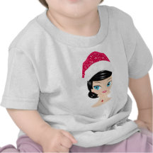 Chica del navidad camisetas