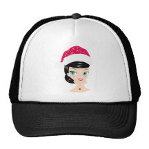 Chica del navidad gorras
