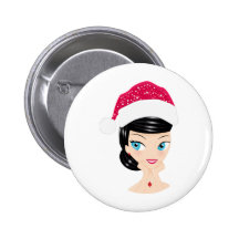 Chica del navidad pins