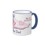 Chica del oso del paraguas para el nuevo papá - pe tazas
