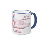 Chica del oso del paraguas para la nueva mamá - pe taza de café