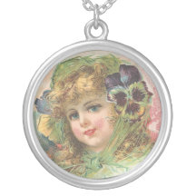 Chica del pensamiento del Victorian Grímpola