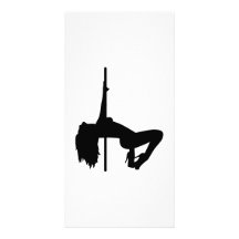 Chica del "strip-tease" tarjeta personal con foto
