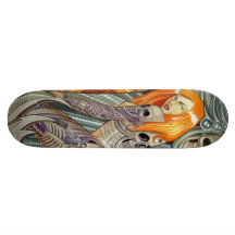 chica del tatuaje monopatines personalizados