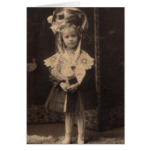Chica del Victorian Tarjetón