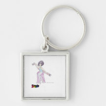 chica del zazzle llavero personalizado
