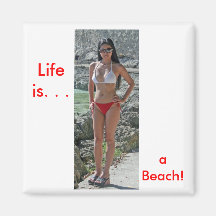 Chica en Boracay Imán Para Frigorifico