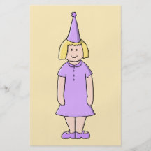 Chica en equipo de la fiesta de cumpleaños del col flyer personalizado