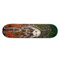 Chica: en tablero de la lluvia patineta personalizada
