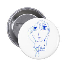 Chica encapuchado pin