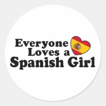 Chica español pegatina