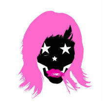 Chica esquelético punky escultura fotografica