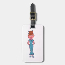 Chica Etiquetas Bolsas