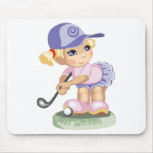 Chica Golfing Mousepad