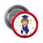 Chica graduado 2013 - personalizar pins