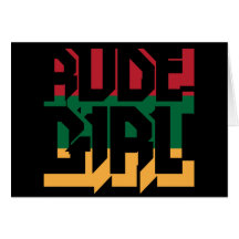 Chica grosero tarjetas