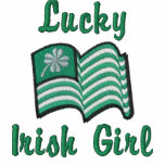 chica irlandés afortunado del trébol afortunado ir