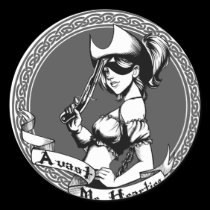 Chica irlandés del pirata pegatinas
