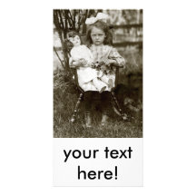 Chica irritable 1905 tarjeta con foto personalizada