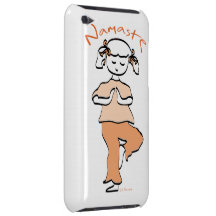 Chica joven de Namaste de la yoga iPod Touch Cobertura
