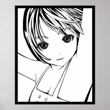 Chica joven del animado - LAMG Poster