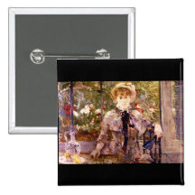Chica joven en una casa verde de Berthe Morisot Pins