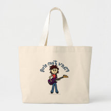 Chica ligero de la guitarra baja bolsa de mano