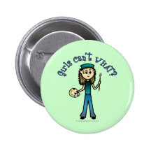 Chica ligero del artista pins