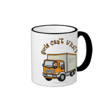 Chica ligero del camionero tazas