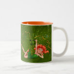 Chica marchosa del trébol tazas de café