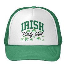 Chica marchosa irlandesa gorro de camionero