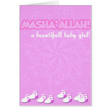 chica masha'Allahbaby Felicitación