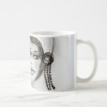 Chica moldeado de la aleta tazas de café