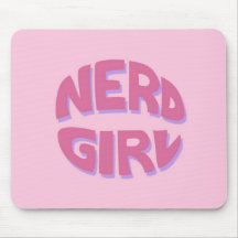 Chica Mousepad del empollón Tapete De Ratón